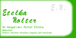 etelka molter business card